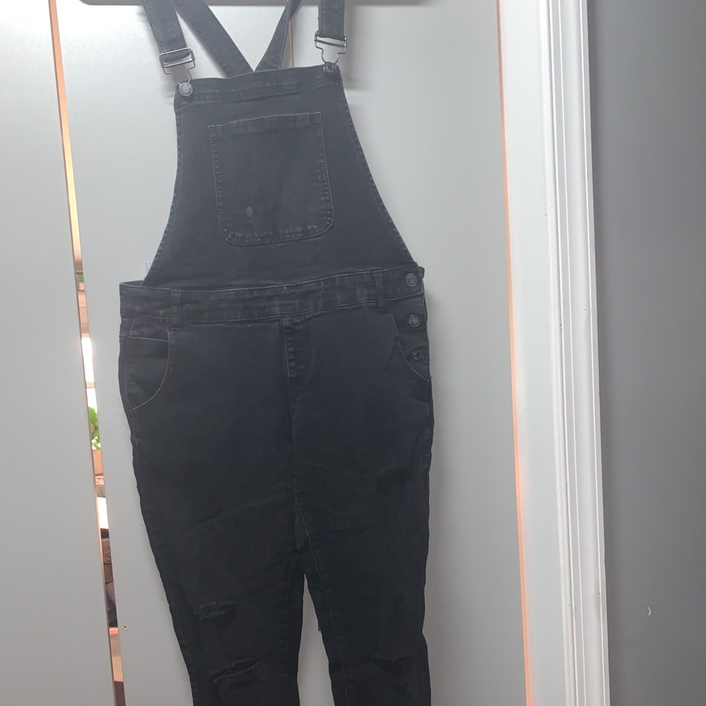 Black overalls